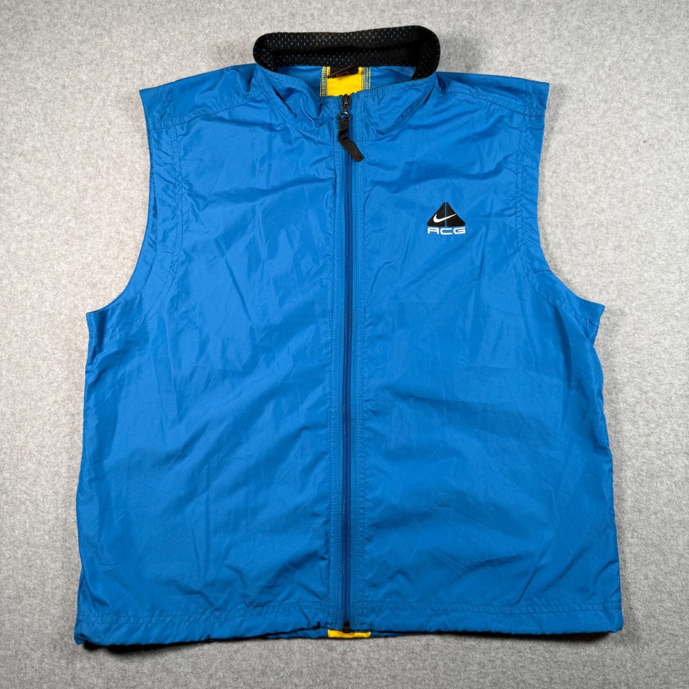 Nike ACG Vintage Blue Full Zip Vest Gorpcore Mens Medium RN 56323 CA 05553